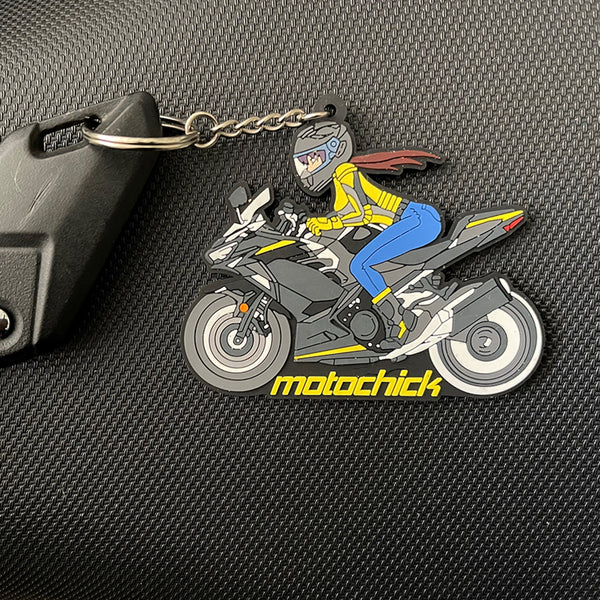 motochick Rubber Keyring