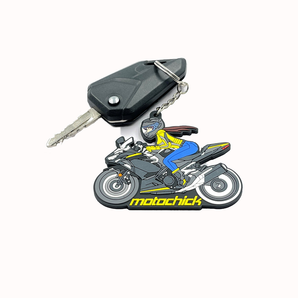 motochick Rubber Keyring